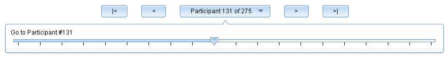 Participant slider