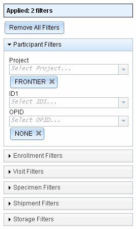 Filters in LDMS web 5.0