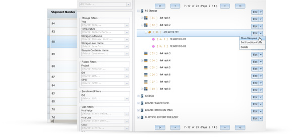 Sample of LDMS software interface