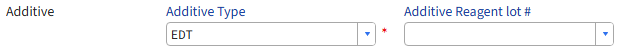 Screen image: Linking Additive to Reagent Lot.